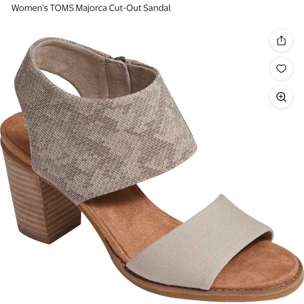 TOMS Majorca Cut-Out Sandal | Size 10
